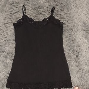 Chic Black Lace Cami Top